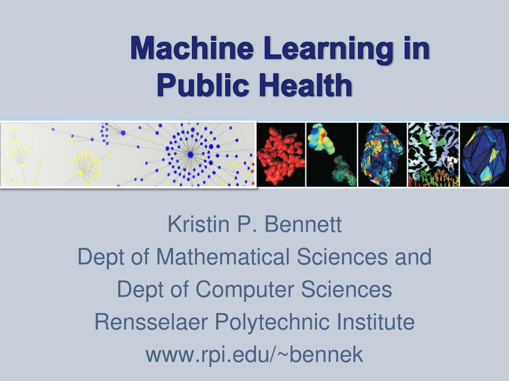 PPT - Machine Learning in Public Health PowerPoint Presentation, free ...