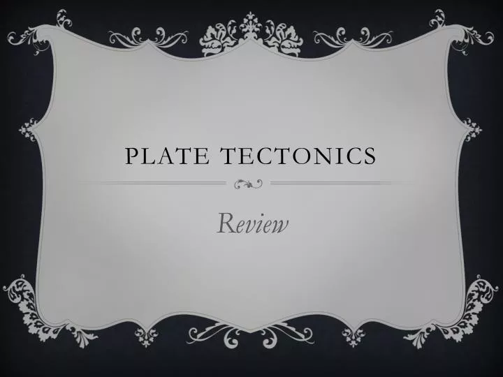 plate tectonics