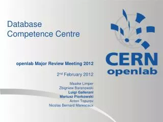 Database Competence Centre