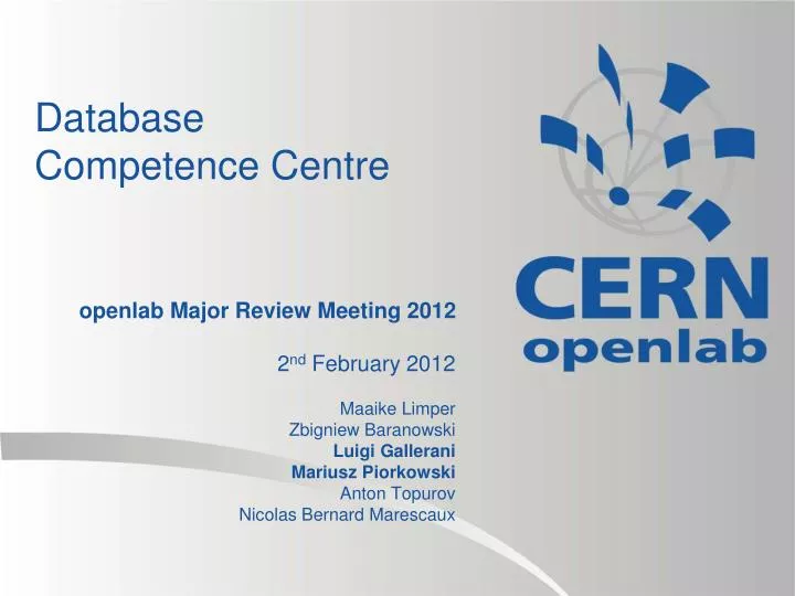 database competence centre