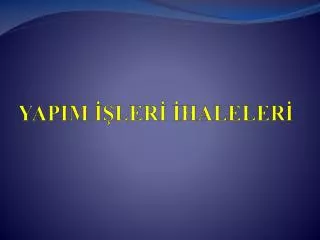 yapim ler haleler