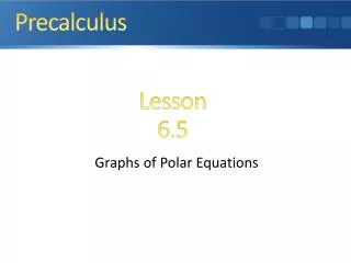 Graphs of Polar Equations
