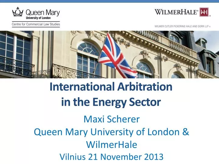 international arbitration in the energy sector