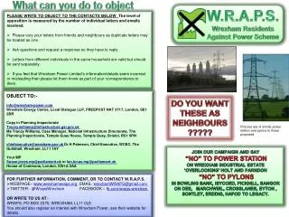 W.R.A.P.S. Wrexham Residents Against Power Scheme