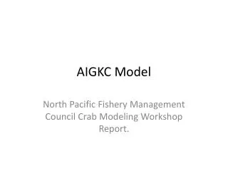 AIGKC Model