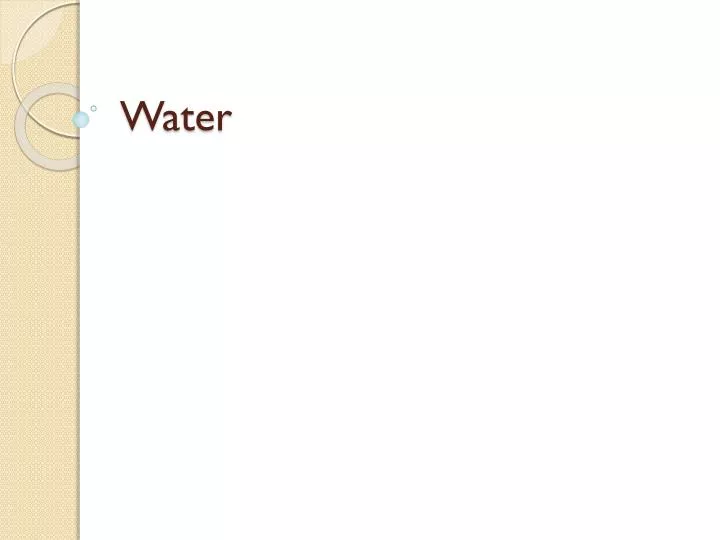 water