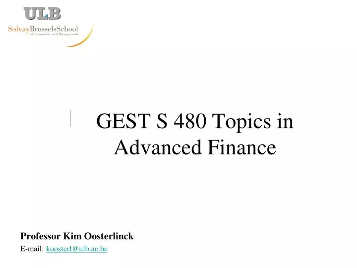 gest s 480 topics in advanced finance