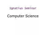 Ignatius Seminar - slide 1