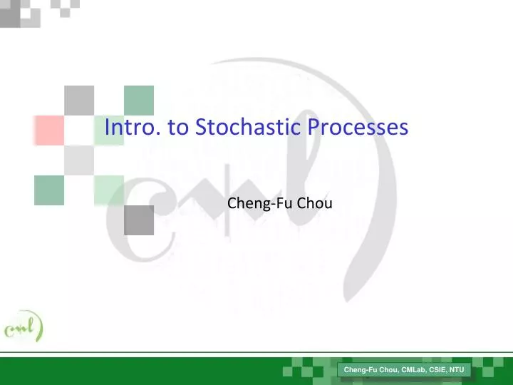 intro to stochastic processes