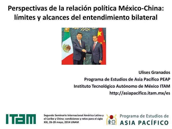 perspectivas de la relaci n pol tica m xico china l mites y alcances del entendimiento bilateral