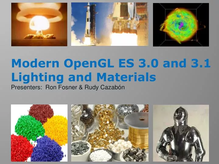 modern opengl es 3 0 and 3 1 lighting and materials