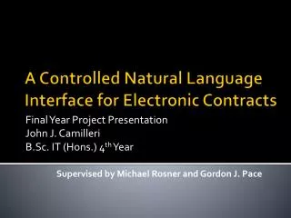 A Controlled Natural Language Interface for Electronic Contracts