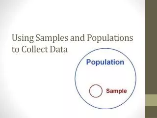 Using Samples and Populations to Collect Data