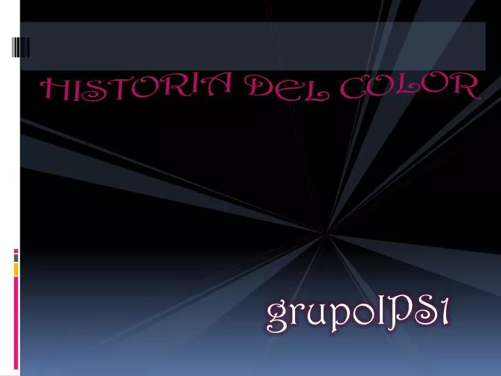 historia del color