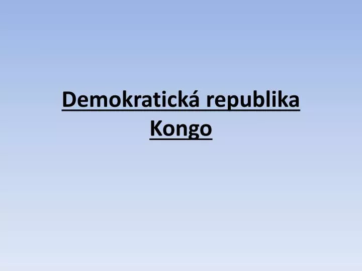 demokratick republika kongo