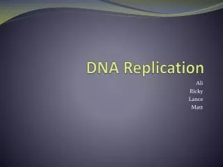 DNA Replication