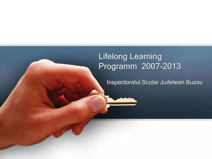 lifelong learning programm 2007 2013