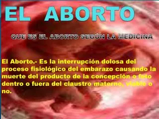 el aborto