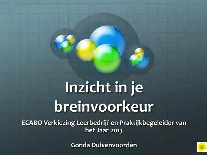 inzicht in je breinvoorkeur