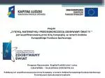 Dane informacyjne - slide 1