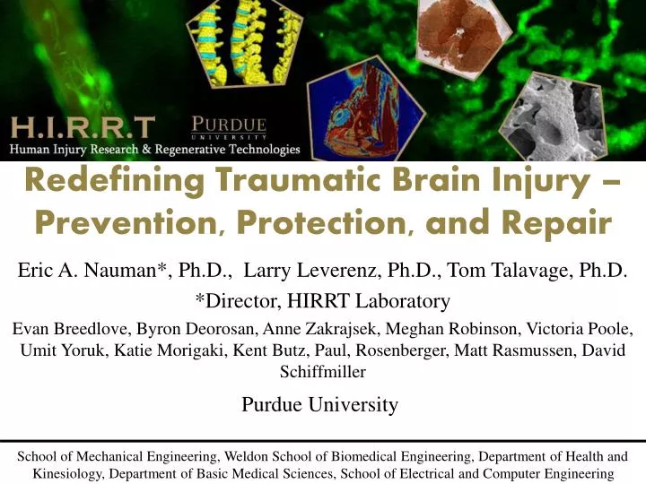 redefining traumatic brain injury prevention protection and repair