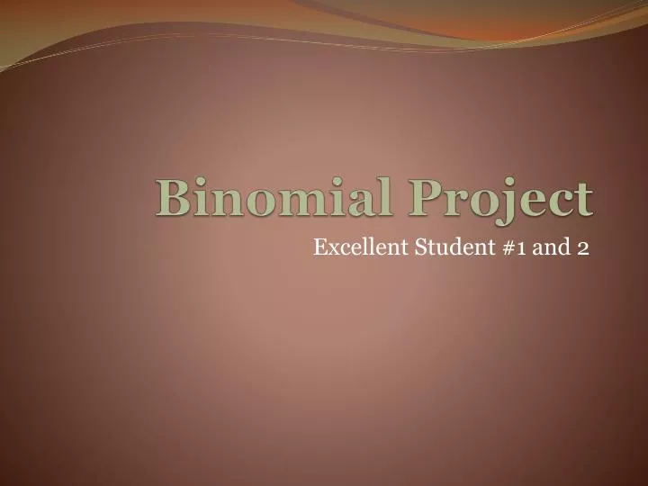 binomial project