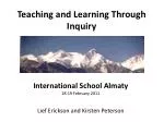 PPT - Inquiry Teaching & Learning PowerPoint Presentation, free ...