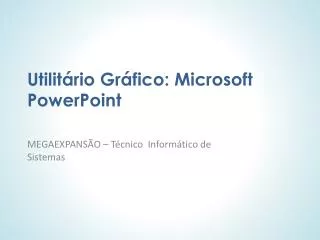 utilit rio gr fico microsoft powerpoint