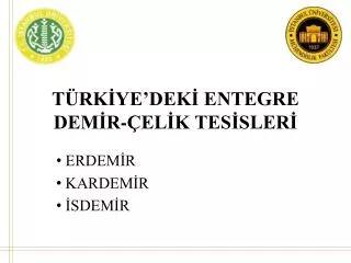 t rk ye dek entegre dem r el k tes sler