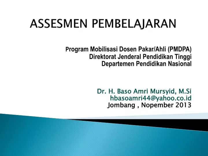 assesmen pembelajaran