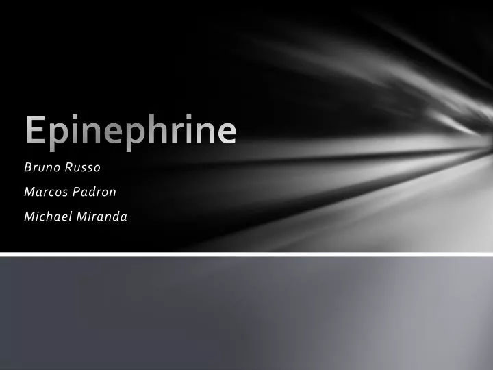 epinephrine