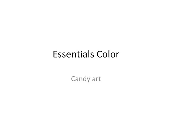 essentials color