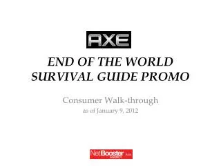 END OF THE WORLD SURVIVAL GUIDE PROMO