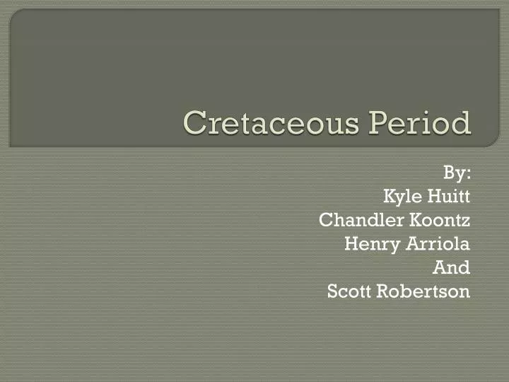cretaceous period