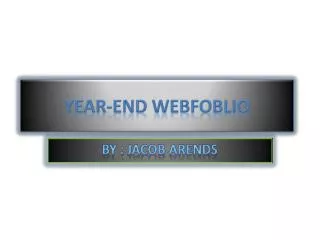 Year-End Webfoblio