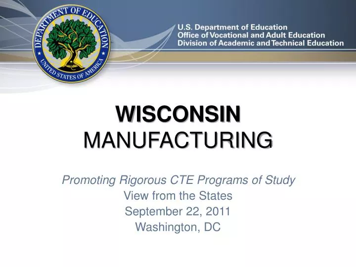 wisconsin manufacturing