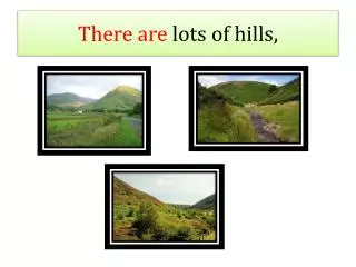 There are lots of h ills ,