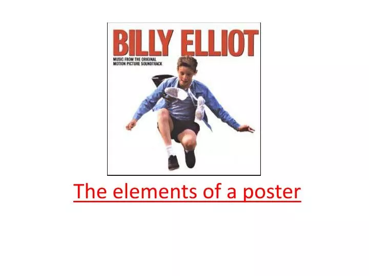 the elements of a poster