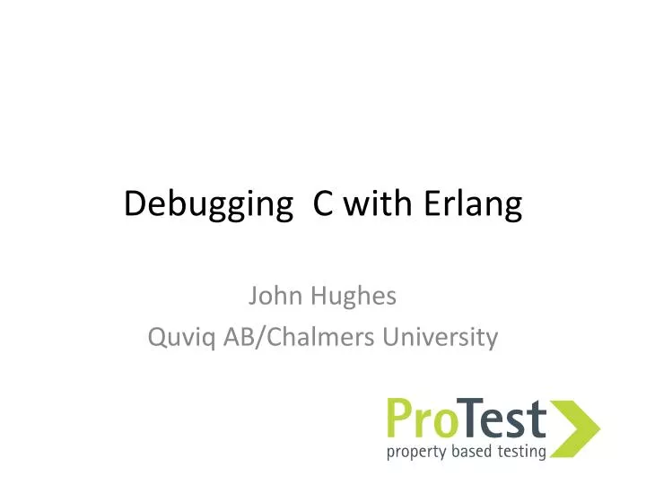 debugging c with erlang