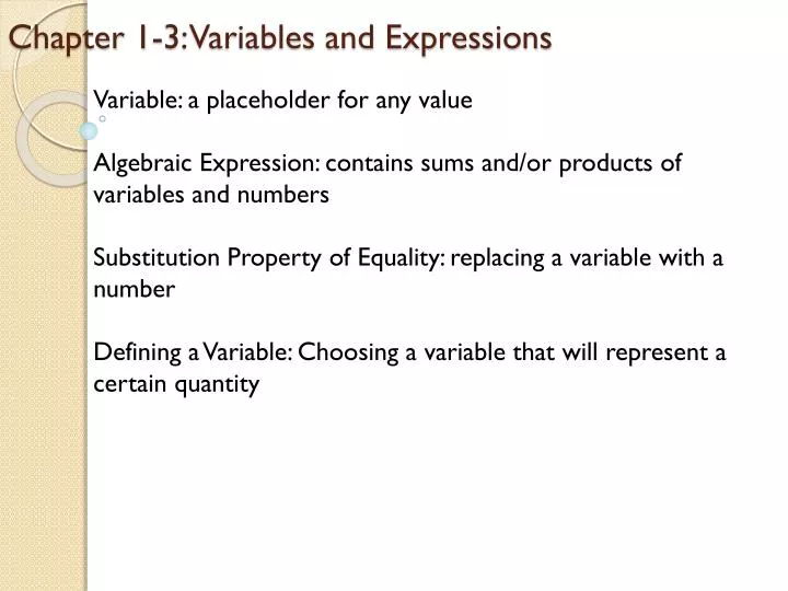 chapter 1 3 variables and expressions