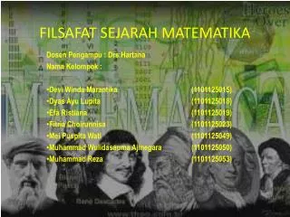 FILSAFAT SEJARAH MATEMATIKA