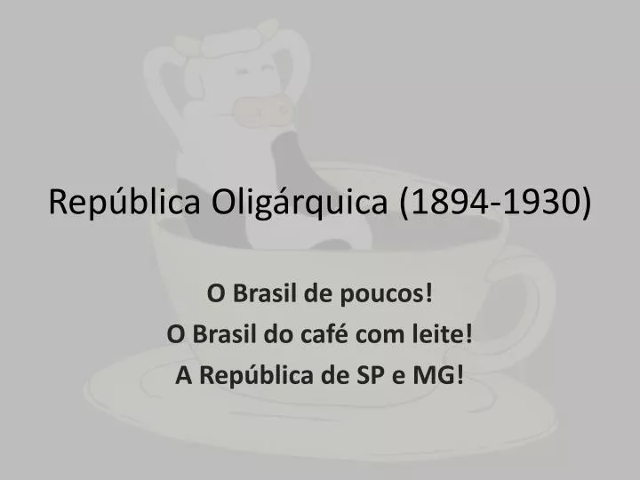 rep blica olig rquica 1894 1930