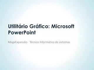 utilit rio gr fico microsoft powerpoint