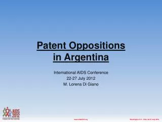 Patent Oppositions in Argentina