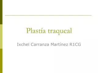 plast a traqueal