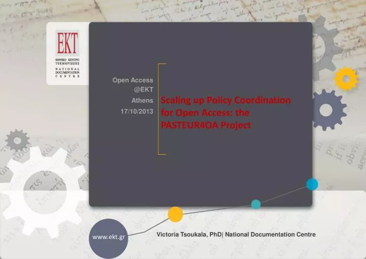 scaling up policy coordination for open access the pasteur4oa project