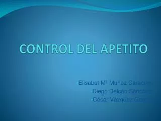 control del apetito