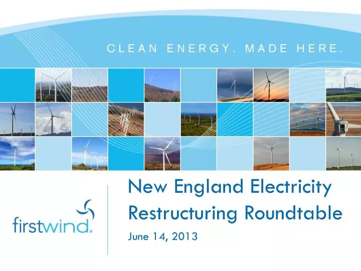 new england electricity restructuring roundtable