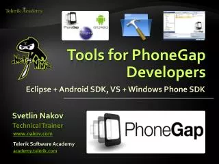 Tools for PhoneGap Developers