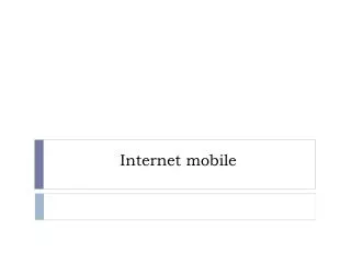 internet mobile